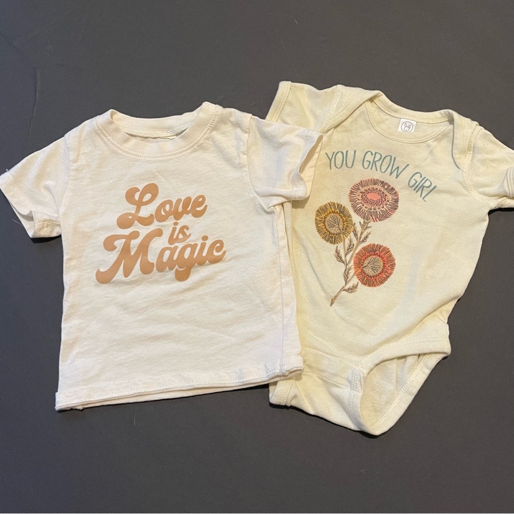 Baby girl shirt bundle